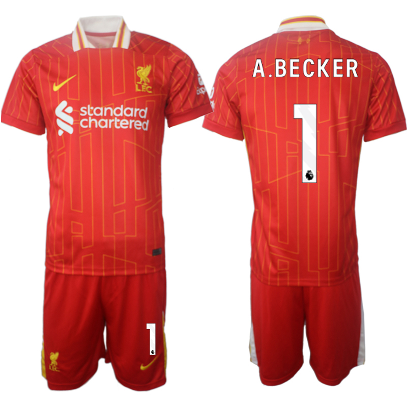 Men 2024-2025 Club Liverpool home red 1 Soccer Jersey